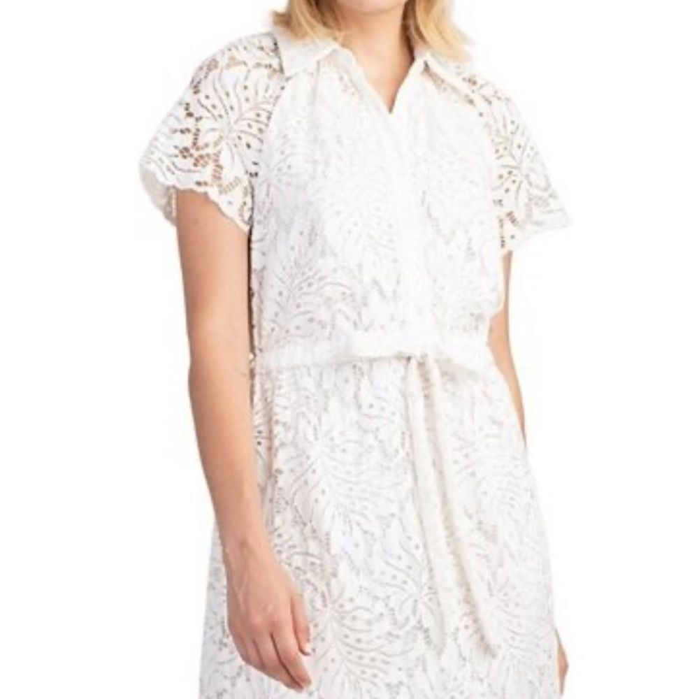 Trina Turk White Lace Midi Dress - Picture 13 of 13